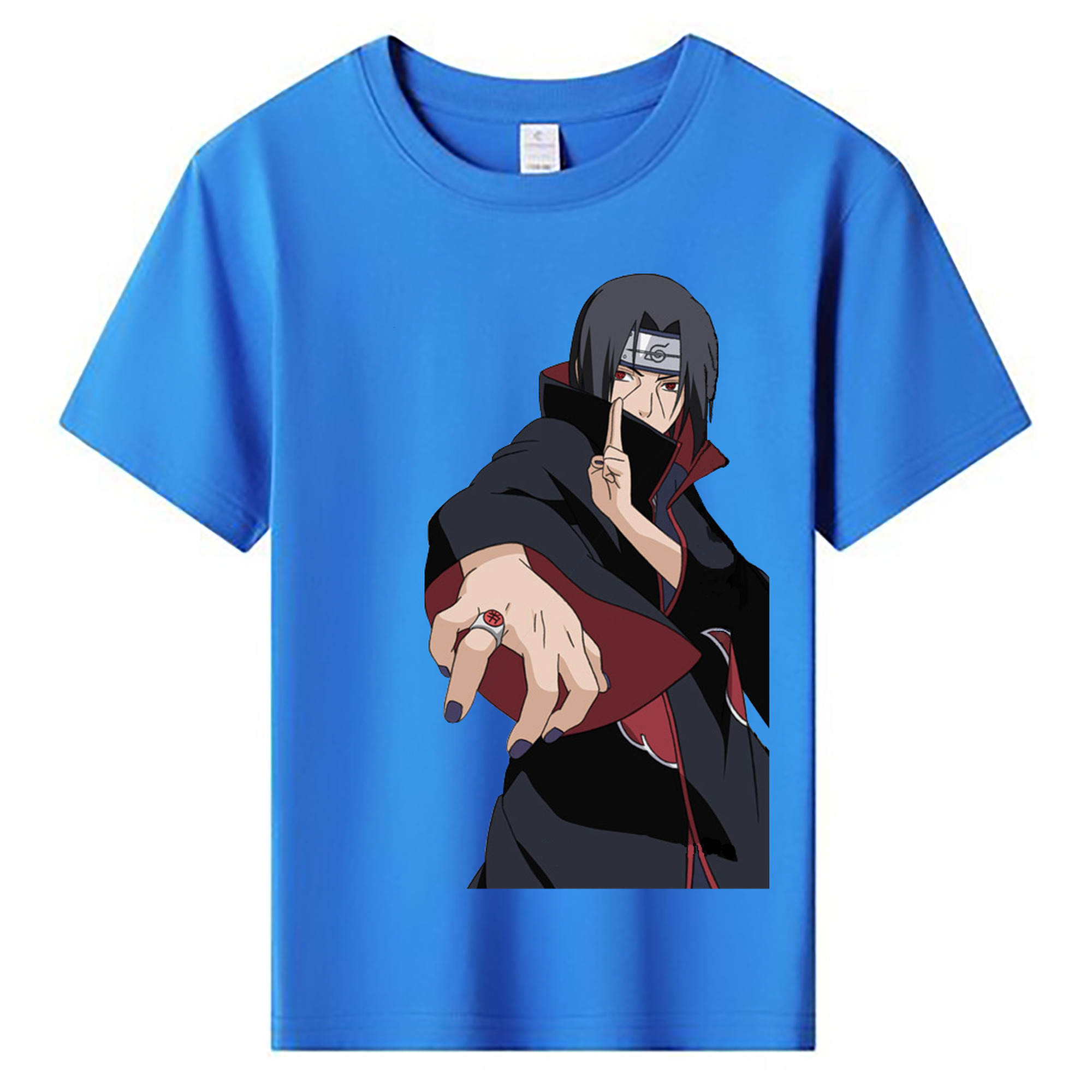 （画像用） NARUTO -ナルト- うちは イタチ Uchiha Itachi 綿100％キッズTシャツ（フロントプリント）